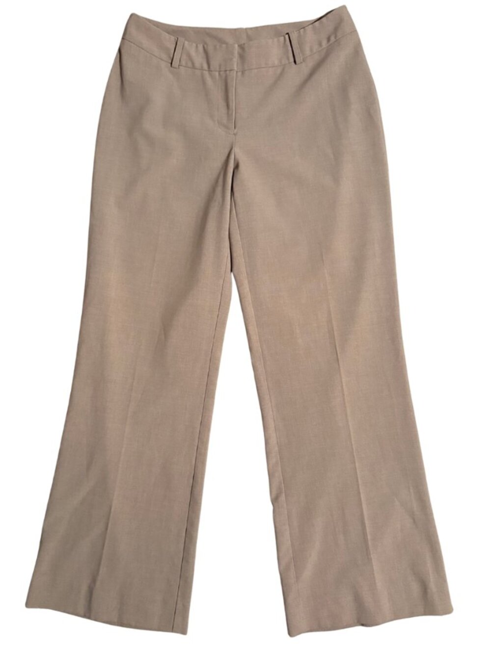 Worthington Curvy Fit Pants Womens 4 Bootcut Tan Dress Career Stretch Slacks